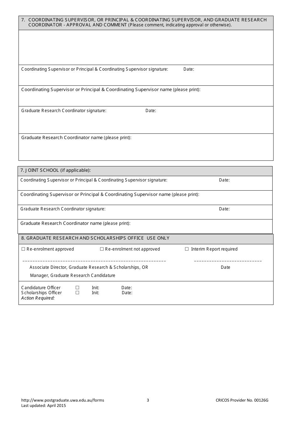 Australia Interim Progress Report Template The University Of Western