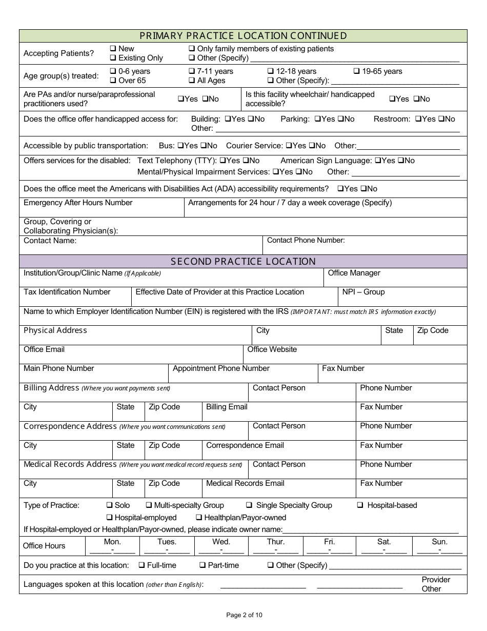 Louisiana Louisiana Standardized Credentialing Application Form Fill