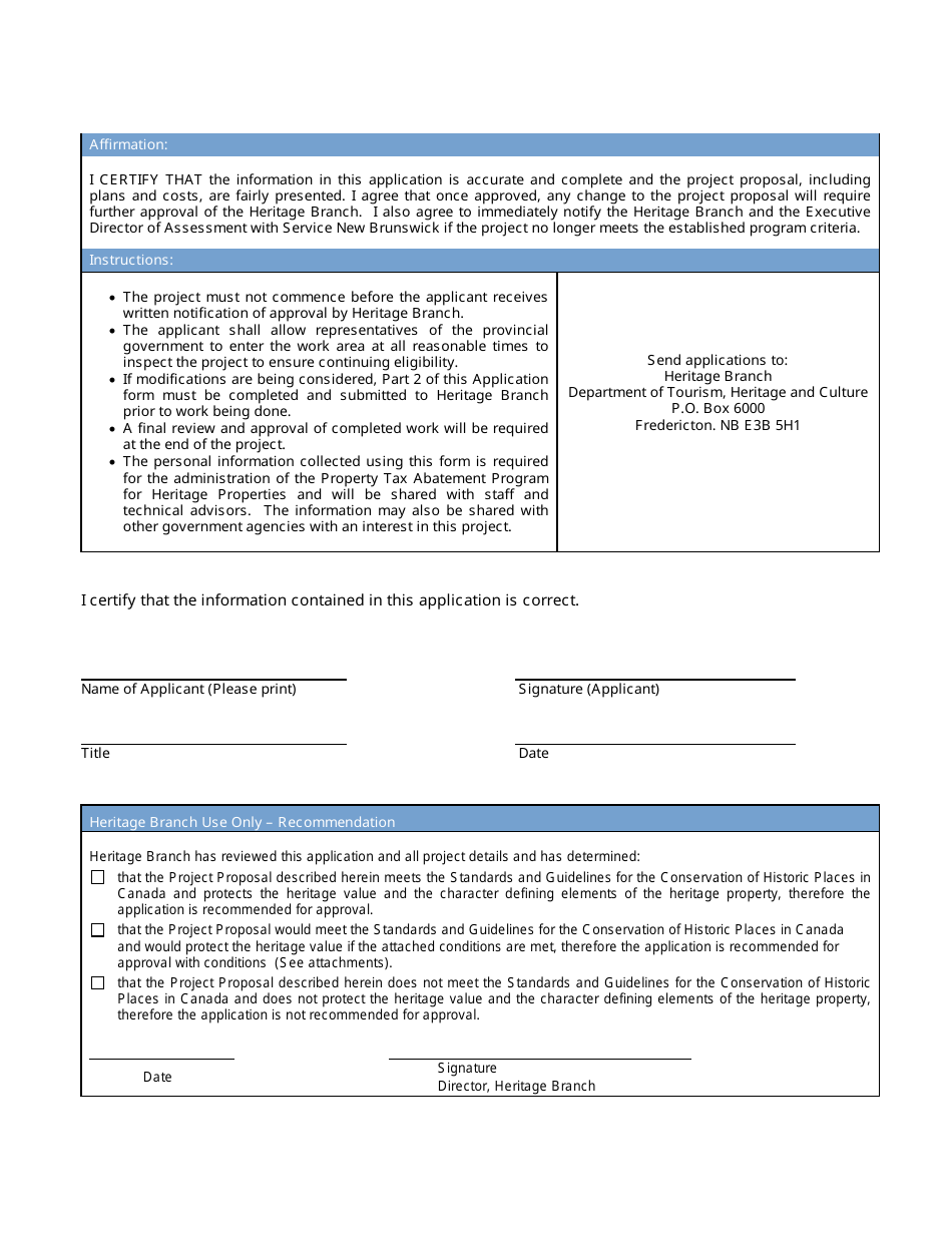 New Brunswick Canada New Brunswick S Property Tax Abatement Program For