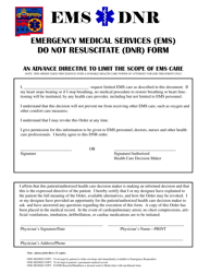 New Mexico Emergency Medical Services Ems Do Not Resuscitate Dnr