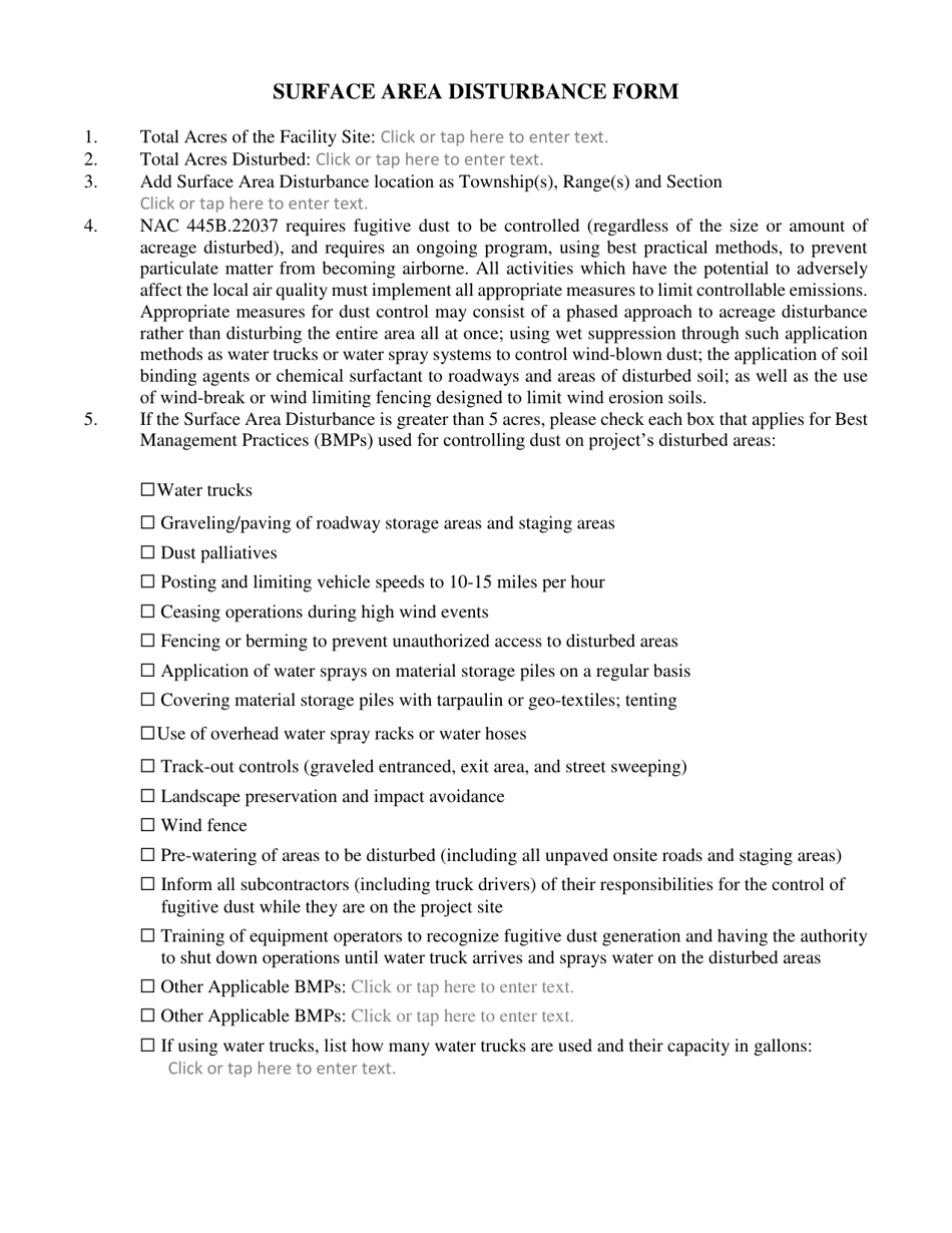 Nevada Class I Or Ii Air Quality Operating Permit Aqop Application