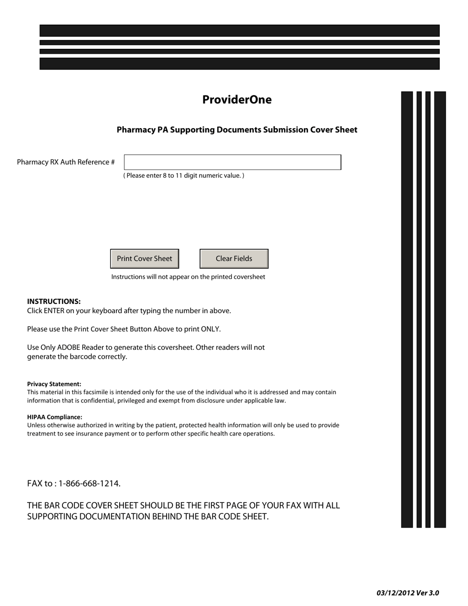 Washington Pharmacy Prior Authorization Supporting Documents Submission