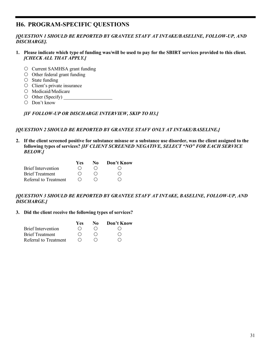 Government Performance And Results Act Gpra Client Outcome Measures