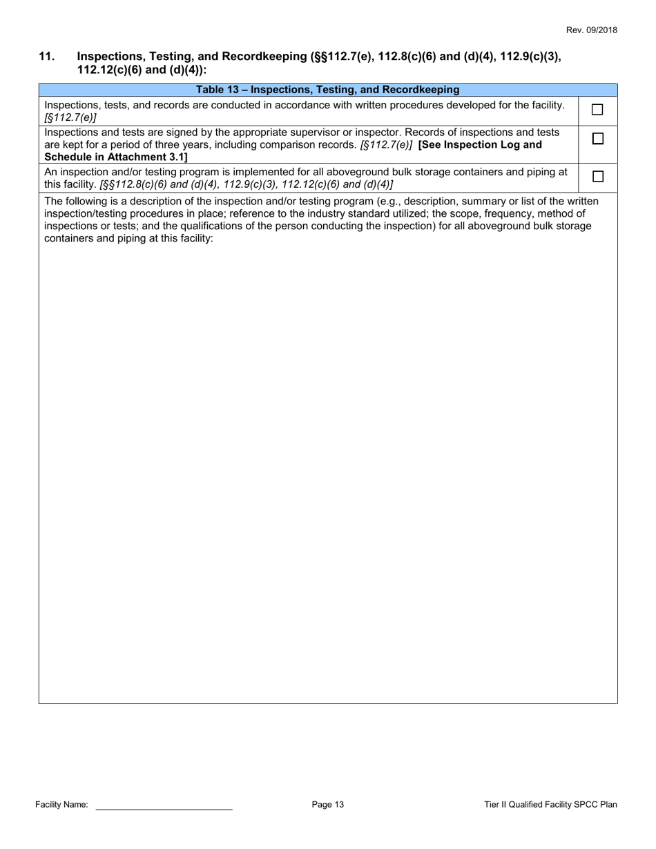 California Tier Ii Qualified Facility Spcc Plan Template Fill Out