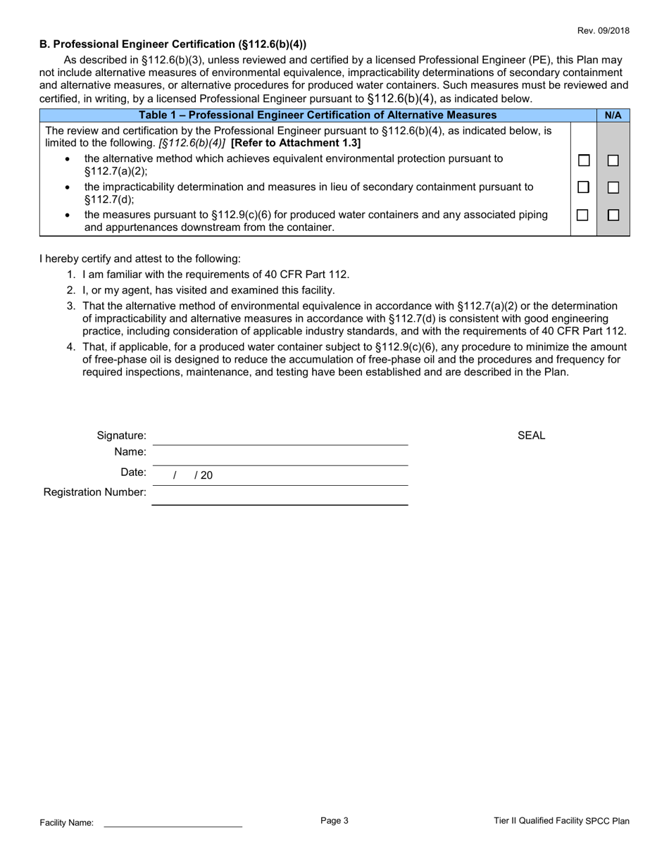 California Tier Ii Qualified Facility Spcc Plan Template Fill Out