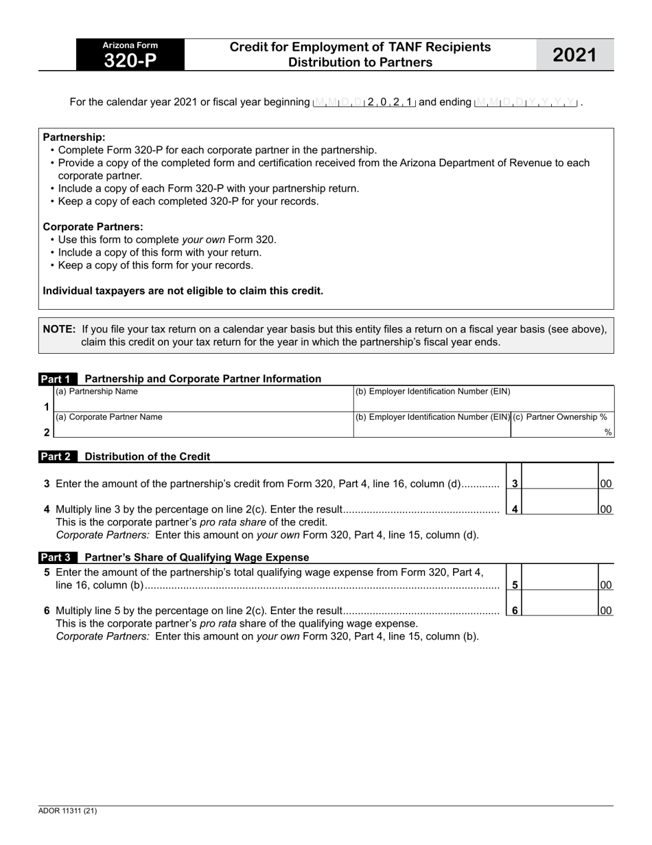 Arizona Form P Ador Fill Out Sign Online And