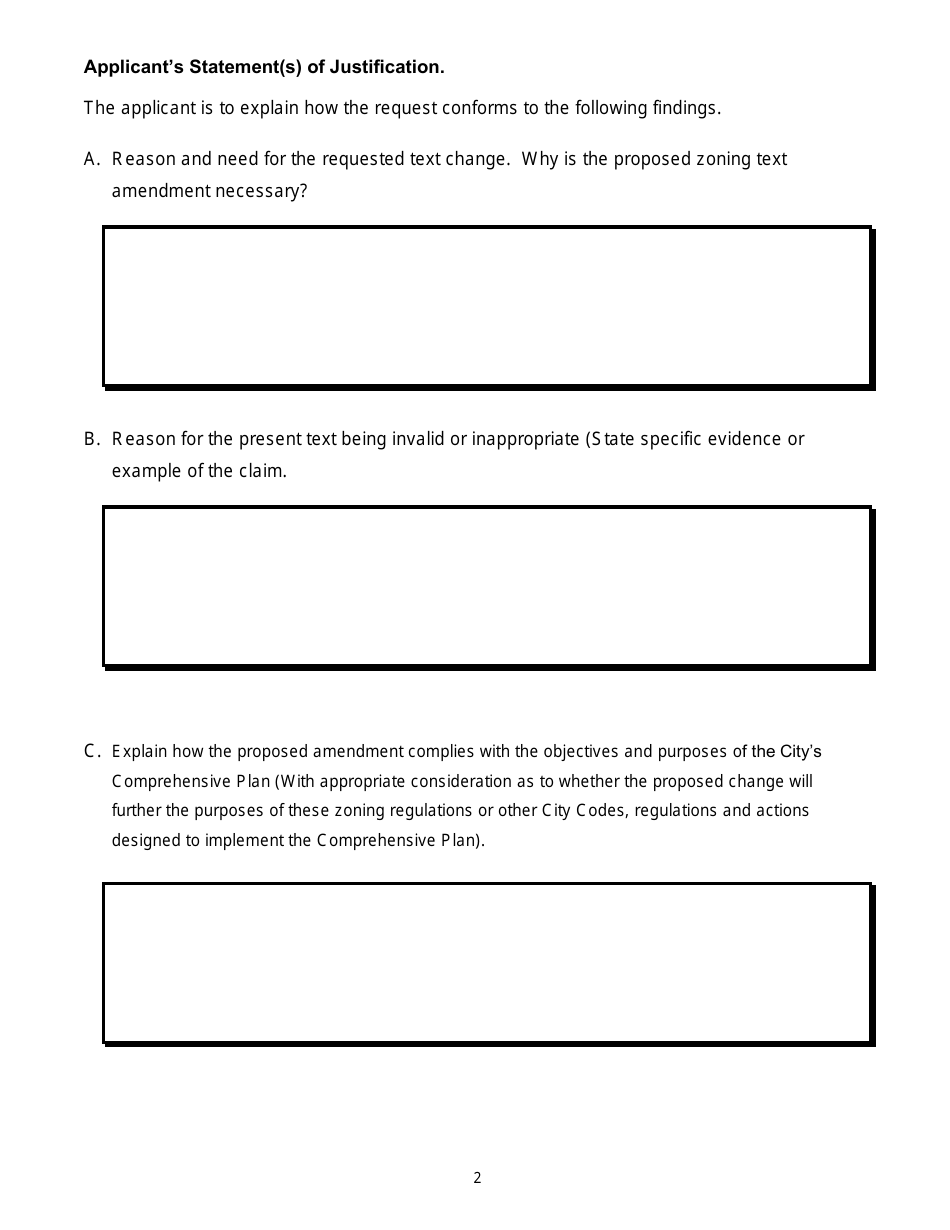 City Of Greenacres Florida Zoning Text Amendment Submittal Checklist