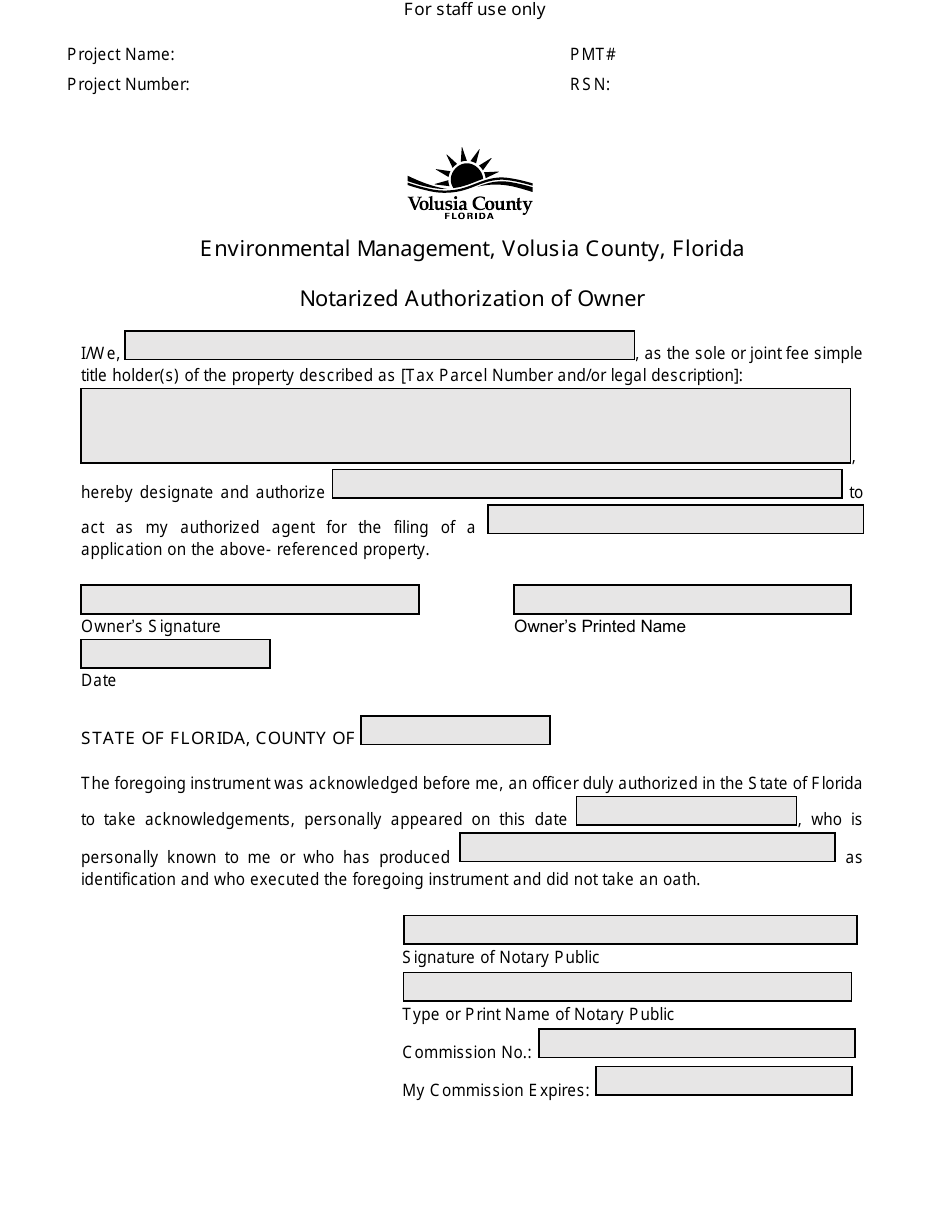 Volusia County Florida Plan Review Application For Commercial