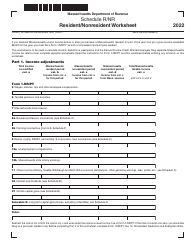 2022 Massachusetts Resident Nonresident Worksheet Fill Out Sign