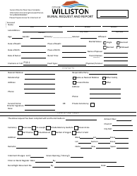 City Of Williston North Dakota Burial Request And Report Fill Out