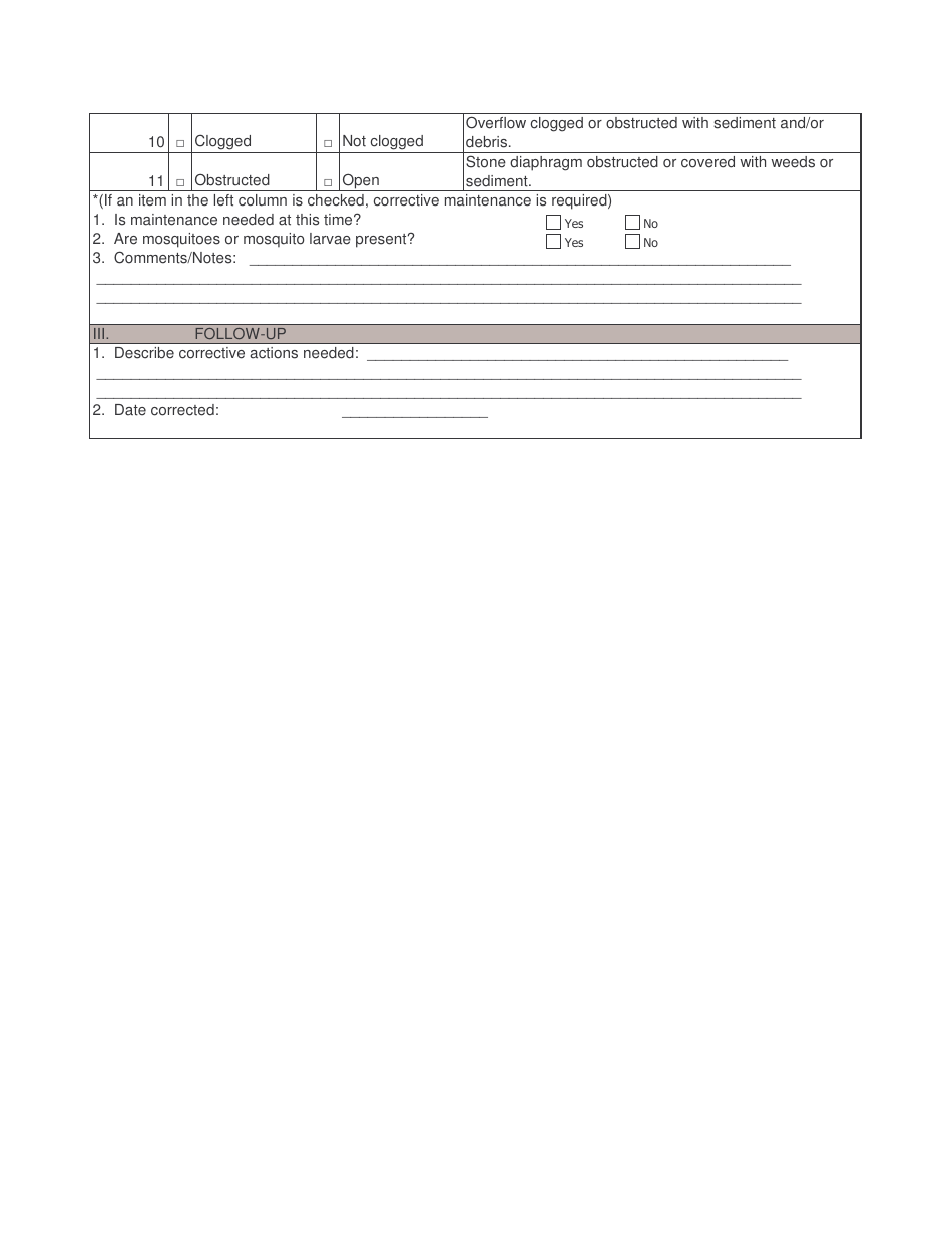 Stormwater Bmp Owner Inspection Form Fill Out Sign Online And