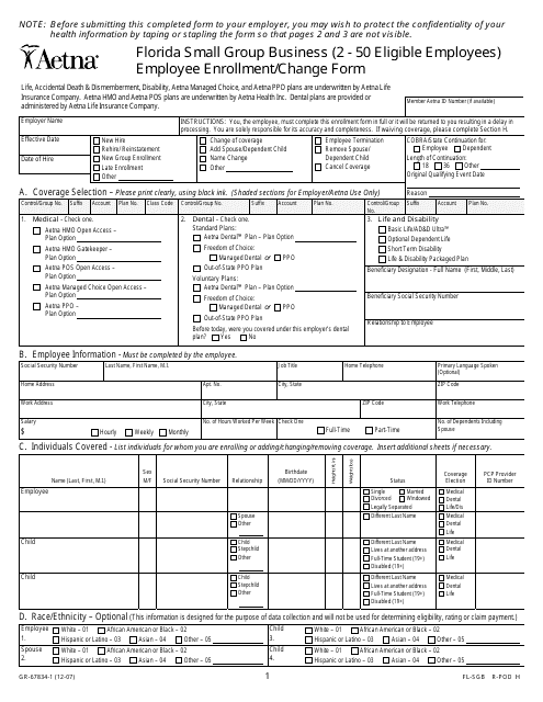 Form GR-67834-1 Printable Pdf