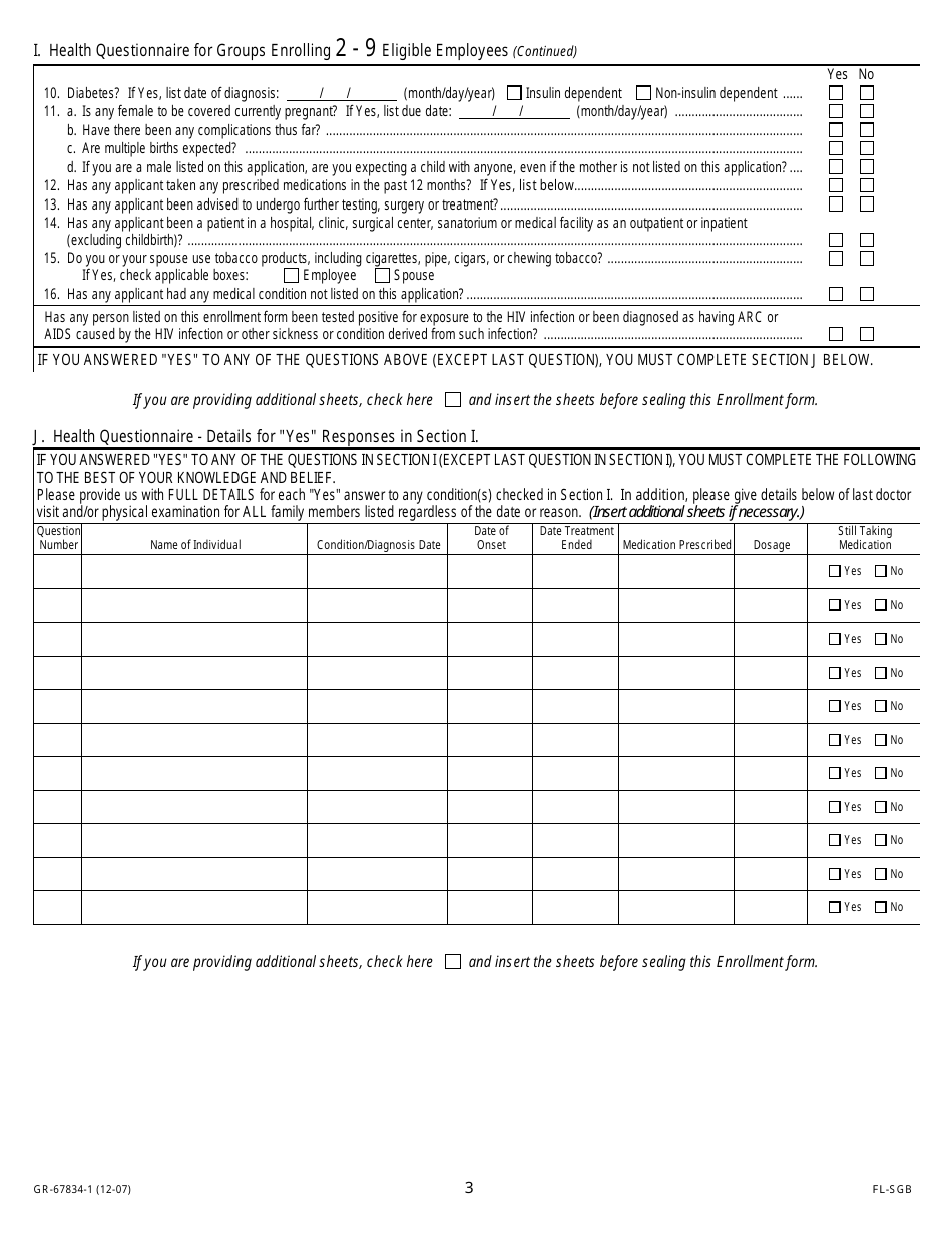 Form GR-67834-1 - Fill Out, Sign Online and Download Fillable PDF ...