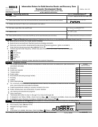 Document preview: IRS Form 8038-B Information Return for Build America Bonds and Recovery Zone