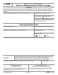 Document preview: IRS Form 8546 Claim for Reimbursement of Bank Charges