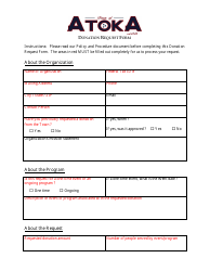 Donation Request Form - Town of Atoka, Tennessee, Page 3
