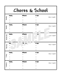 Sample Weekly Homeschool Planner, Page 11