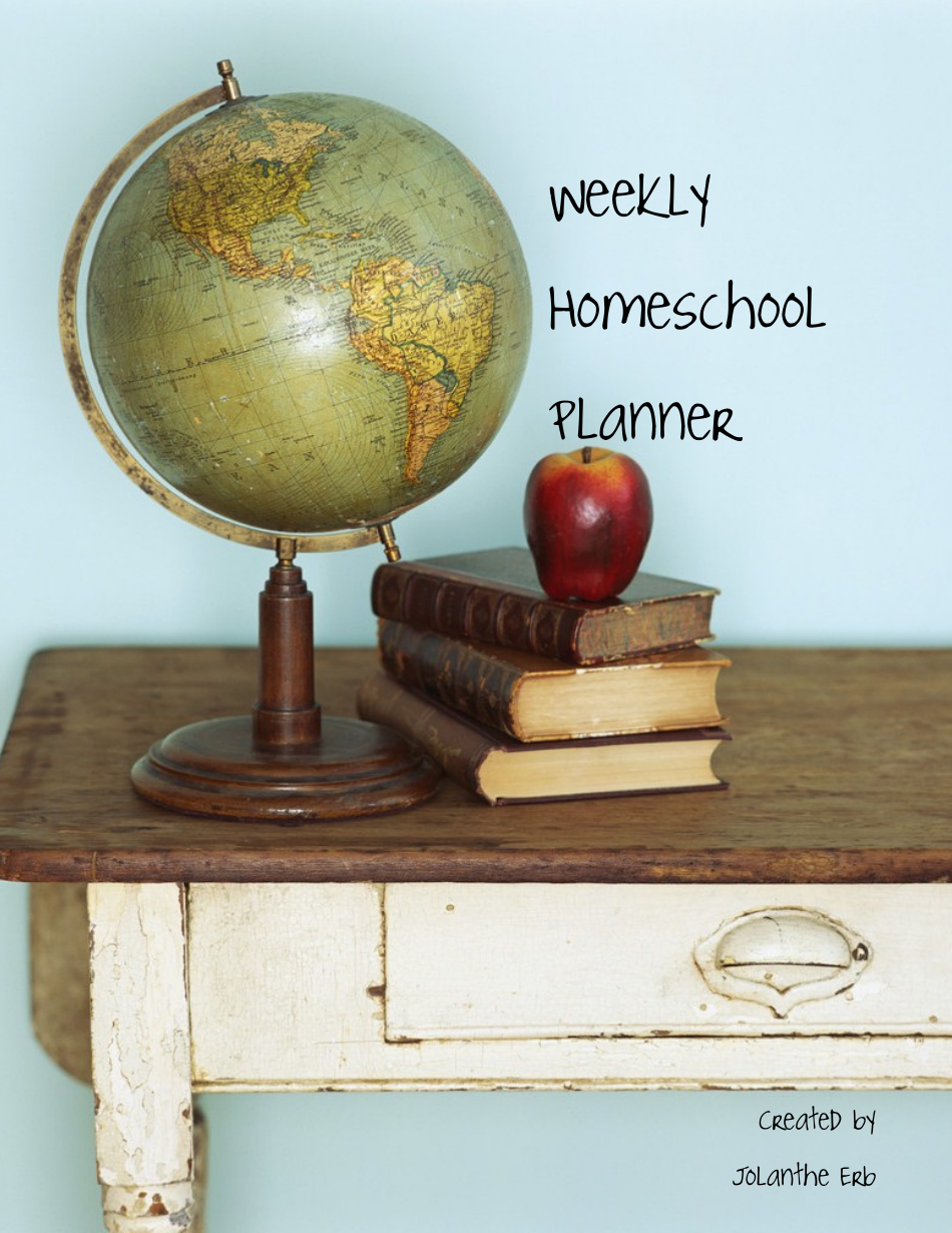Sample Weekly Homeschool Planner - Showcasing activities, lessons, and plans for a successful homeschool week