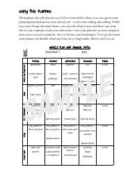 Sample Weekly Homeschool Planner, Page 5