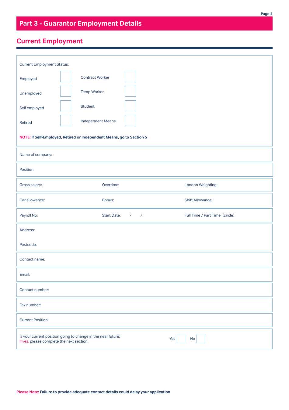 Guarantor Application Form - Mcdonald Property Rentals - United Kingdom, Page 4