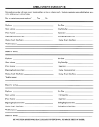 &quot;Employment Application Form&quot; - City of Athens, Texas, Page 4
