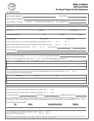 Employment Application Form - City of Palestine, Texas, Page 3