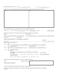 Form 1 &quot;Botswana Visa Application Form&quot; - Botswana, Page 2