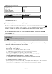Chinese Visa Application Form - Embassy of the People&#039;s Republic of China - Wellington, New Zealand, Page 6