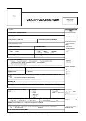 Document preview: Schengen Visa Application Form - Poland