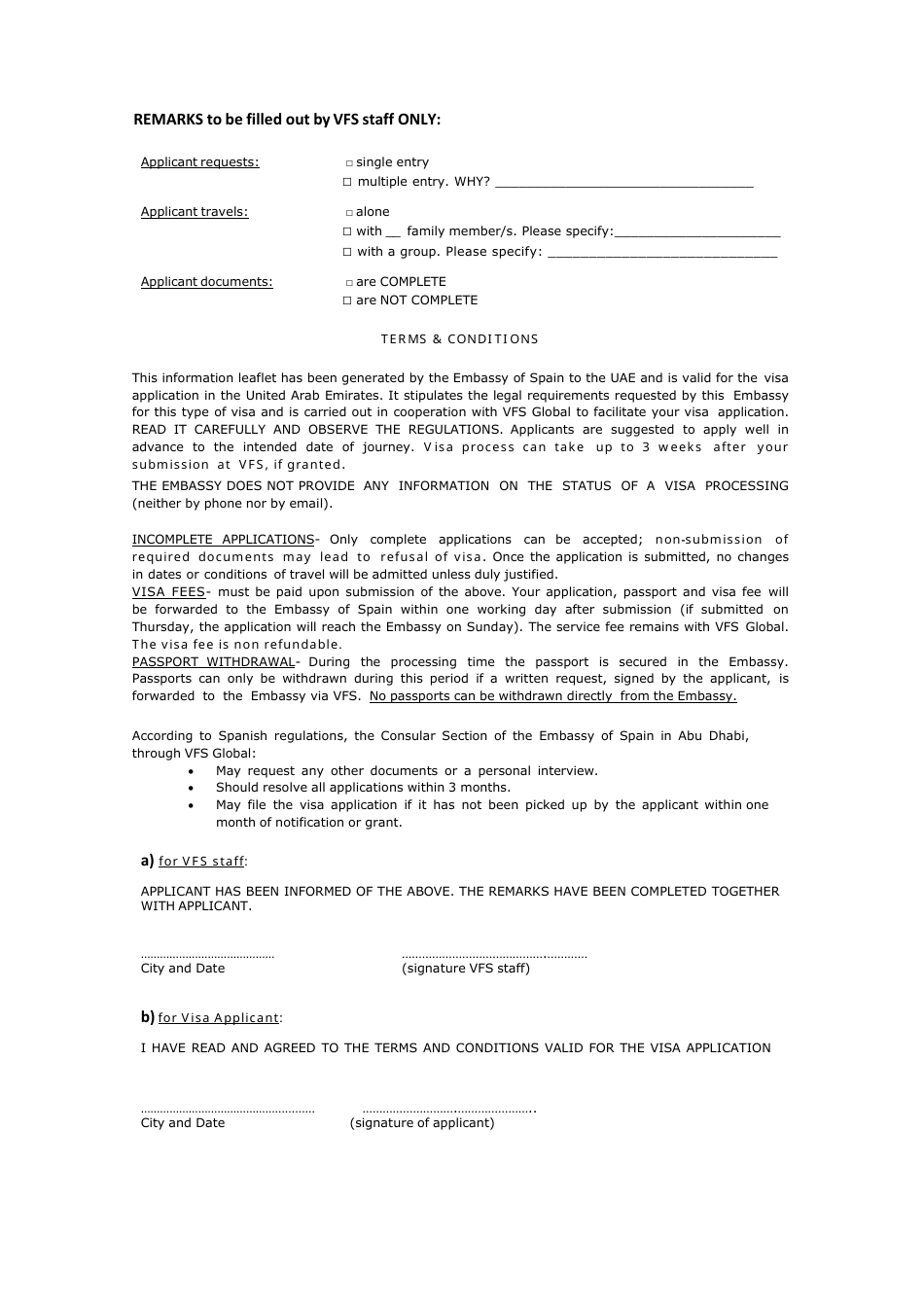 Spanish Schengen Visa Checklist (Category C tourism) - Embajada De Espana - Abu Dhabi, United Arab Emirates, Page 2