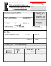 Document preview: Form 1 Brazilian Visa Application Form - Consulate General of Brazil - New York City