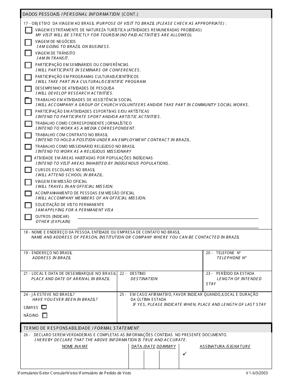 form-1-download-fillable-pdf-or-fill-online-brazilian-visa-application