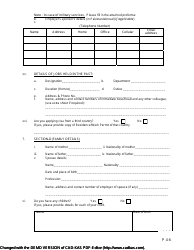 Form P2-6 &quot;Pakistan Visa Application Form - Consulate General of Pakistan&quot; - City of Houston, Texas, Page 4