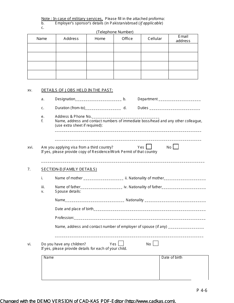 Form P2-6 - Fill Out, Sign Online and Download Fillable PDF, City of ...