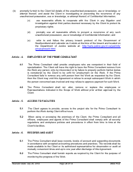 Standard Form of Agreement Between Client and Prime Consultant, Page 28