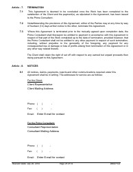 Standard Form of Agreement Between Client and Prime Consultant, Page 29