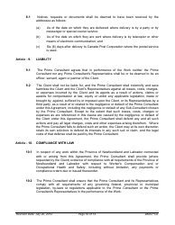 Standard Form of Agreement Between Client and Prime Consultant, Page 30