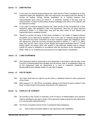Standard Form of Agreement Between Client and Prime Consultant, Page 31