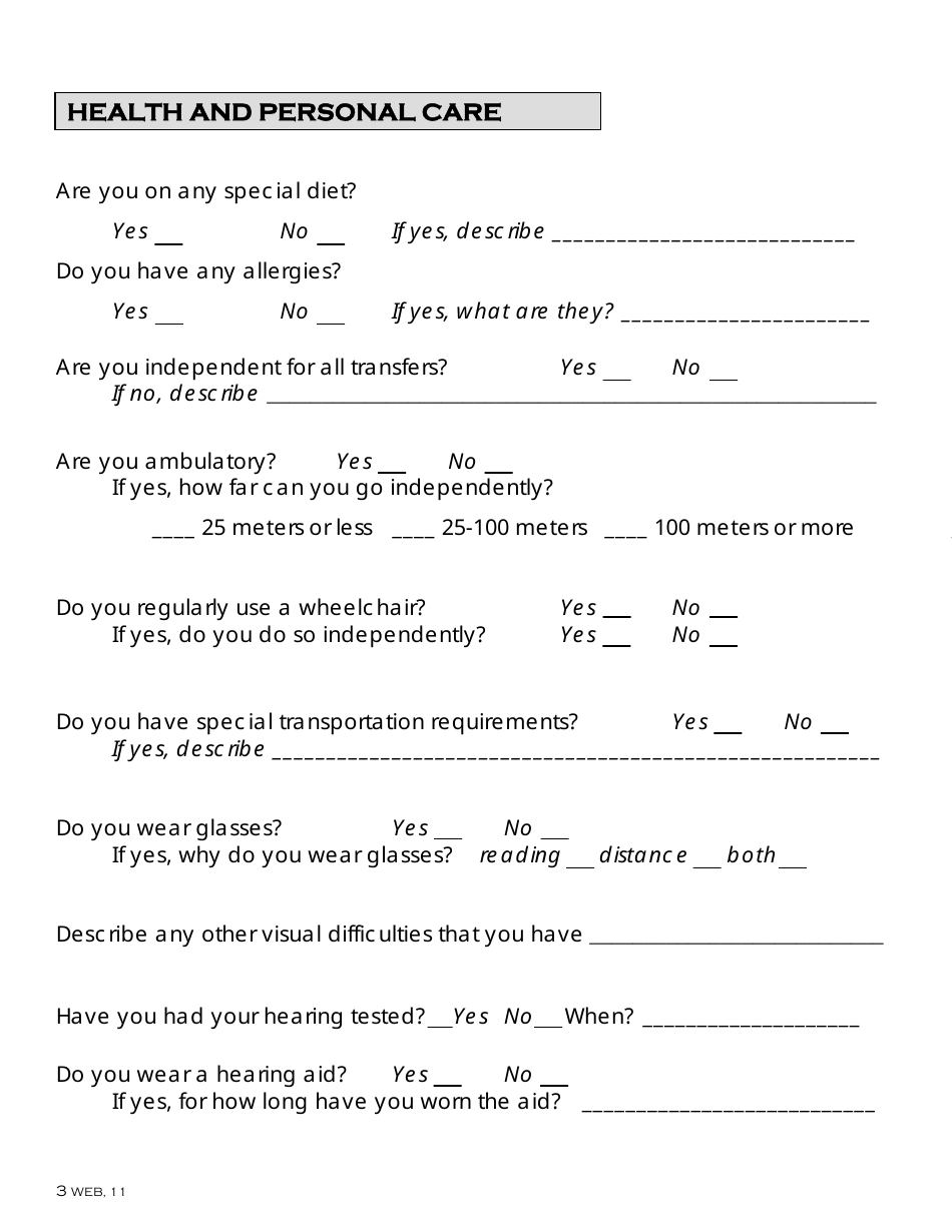General Application Form - Dahousie University - Canada, Page 3