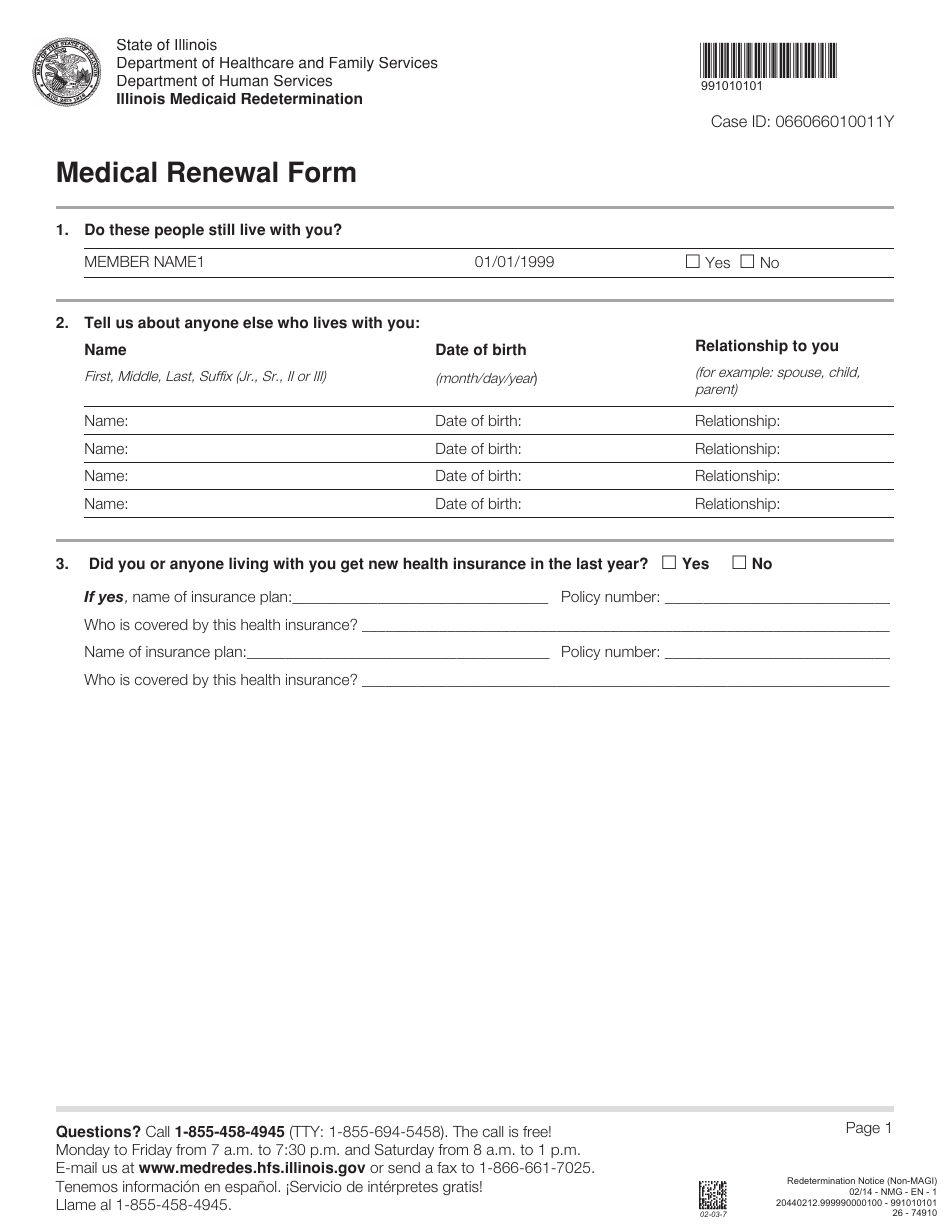 Form 26 74910 Fill Out Sign Online And Download Printable Pdf Illinois Templateroller 9803