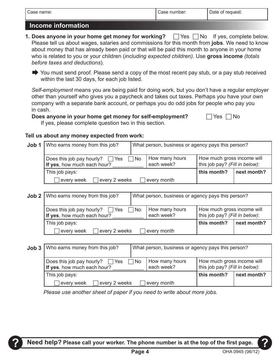 Medical Benefits Renewal Form - Oregon, Page 4