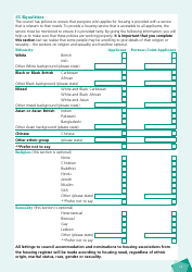 Housing Application Form - City of Brighton and Hove, West Sussex, United Kingdom, Page 15