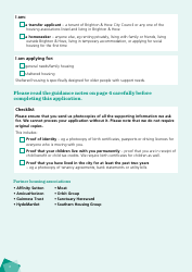 Housing Application Form - City of Brighton and Hove, West Sussex, United Kingdom, Page 2