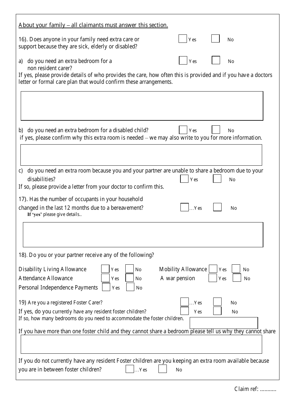 Discretionary Housing Payment Application Form - Carmarthenshire, United Kingdom, Page 4