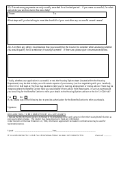 Discretionary Housing Payment Application Form - Carmarthenshire, United Kingdom, Page 6