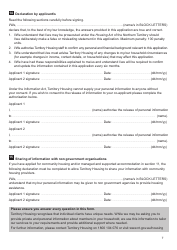 Form SF31 Housing Application Form - Northern Territory, Australia, Page 7