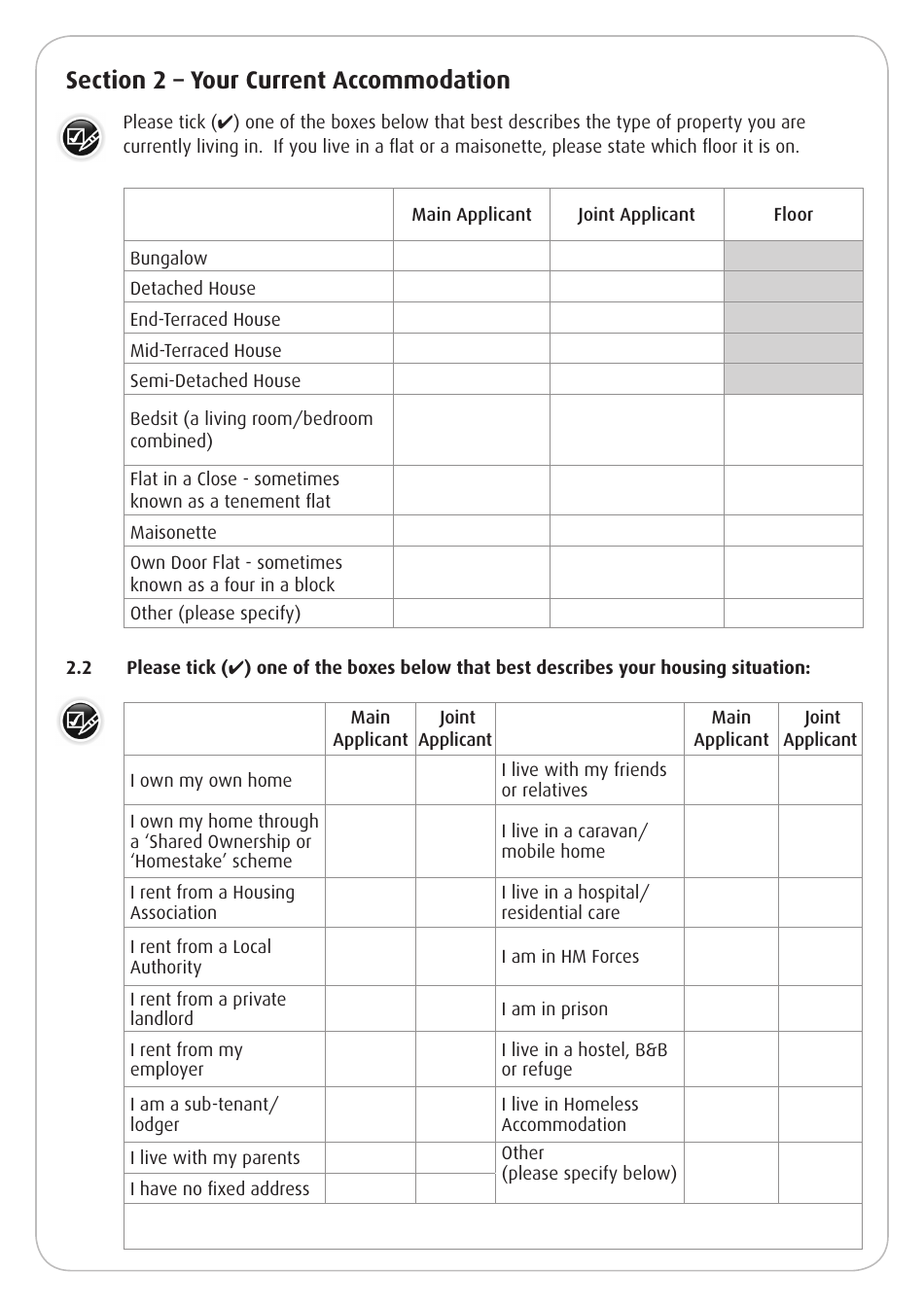 Housing Application Form - Stirling, United Kingdom, Page 11