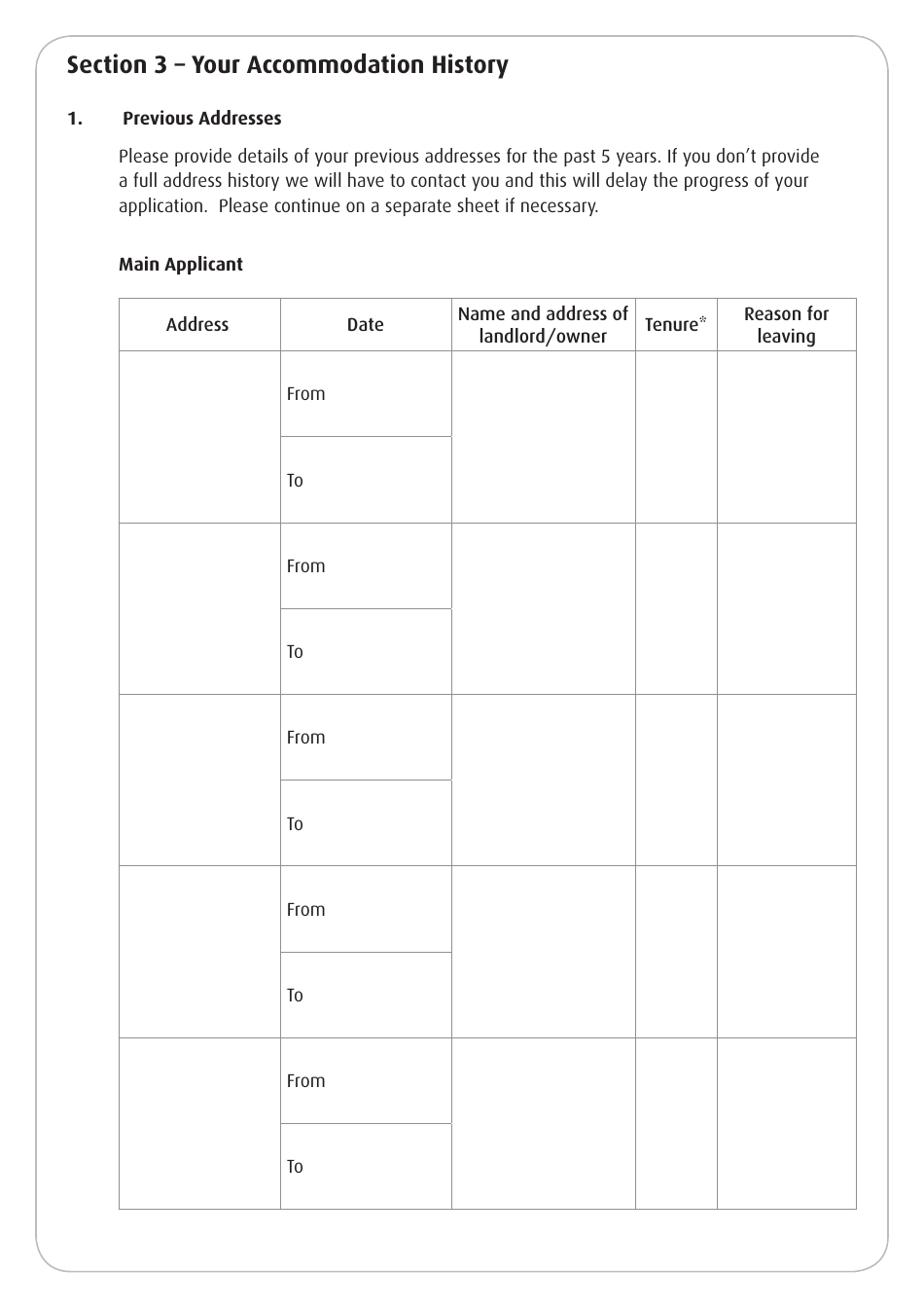 Housing Application Form - Stirling, United Kingdom, Page 14