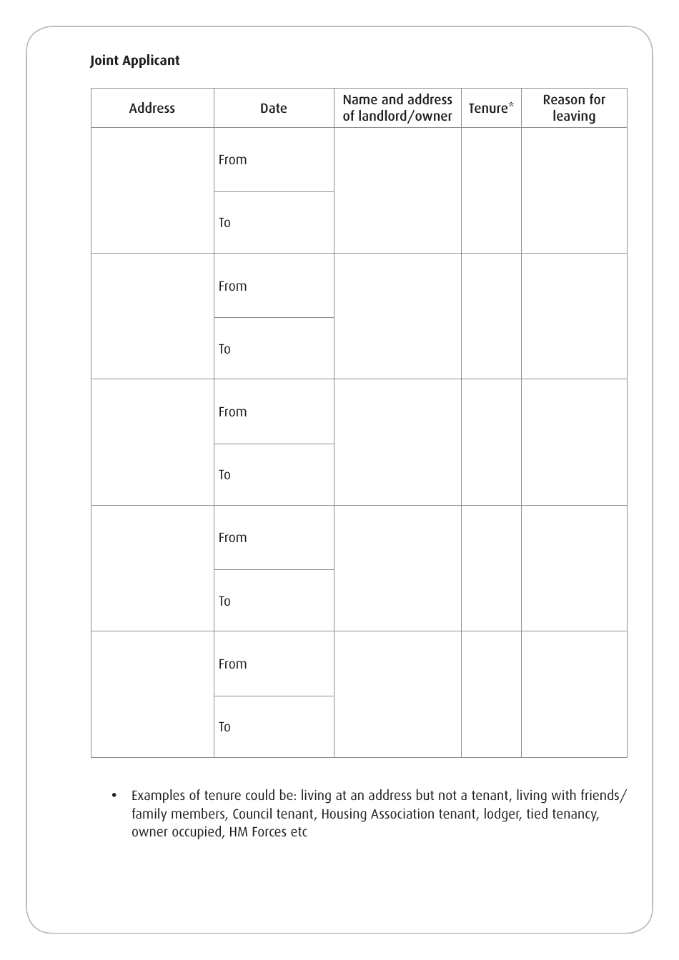 Housing Application Form - Stirling, United Kingdom, Page 15