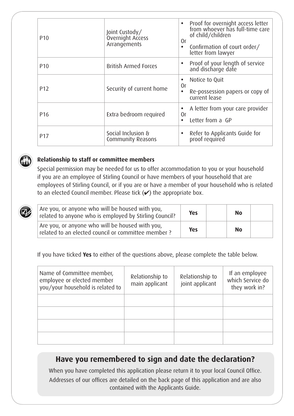 Housing Application Form - Stirling, United Kingdom, Page 26